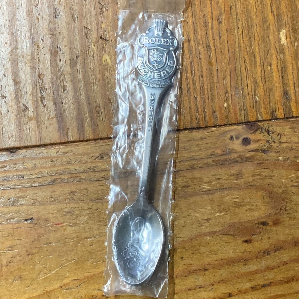 Vintage Bucherer Rolex spoon in original wrapper